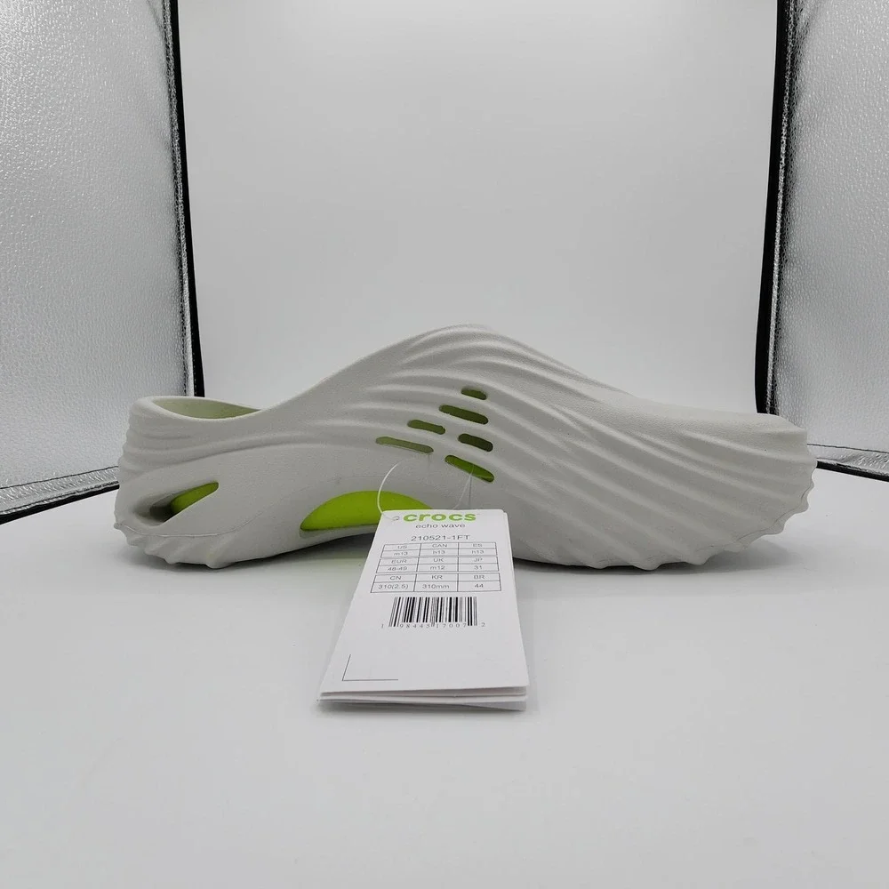 Crocs‎ Echo Wave Clog Mens 13 Atmosphere Lime Punch Shoes 210521-1FT NEW